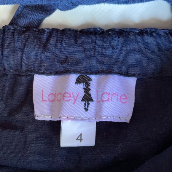 Lacey Lane | Navy Fairy Flutter Sleeve Dress | 4 - Picture 12 of 14